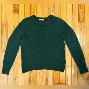 Equipment 100% cashmere crew neck xs green